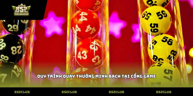 Quy trình quay thưởng minh bạch tại cổng game