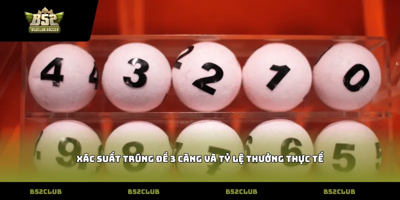 Xác suất trúng đề 3 càng và tỷ lệ thưởng thực tế